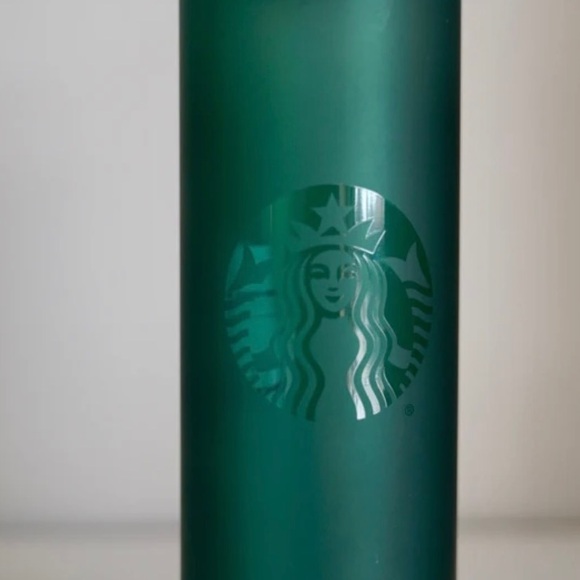 Starbucks Matte Green Plastic Water Bottle Tumbler Cup Venti 24oz NWT 2022 To Go - Picture 14 of 14